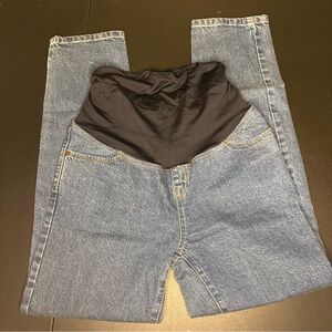 Isabel Maternity by Ingrid & Isabel Blue Jeans with Black Waistband